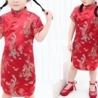 Clothing Wholesale - Import & Export > Wholesale Chinese Children Dress - Qipao Brocade