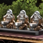 Buddha Statues Wholesale/Import & Export > Buddha Hear, See, Silence