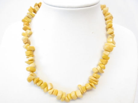 Gem stone necklace 45cm Shell