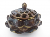 Lotus incense/conesburner brown/gold