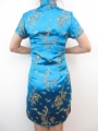 Short Dress Dragon / Phoenix turquoise size 34