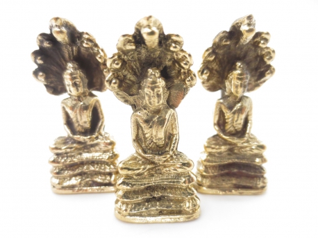 Wholesale - Bronze Naga Buddha set of 3