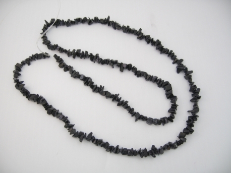 Thin Mineral necklace 90cm Blue Goldstone