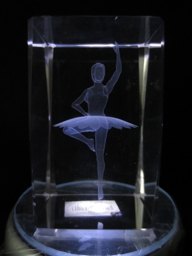 3D laserblok with Ballerina 