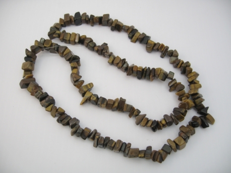 Gem stone necklace 90cm Tigereye