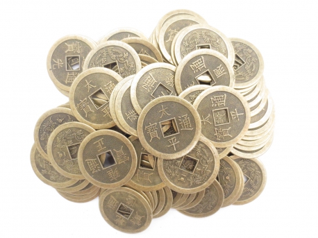 Chinese lucky coins large (100 pieces)
