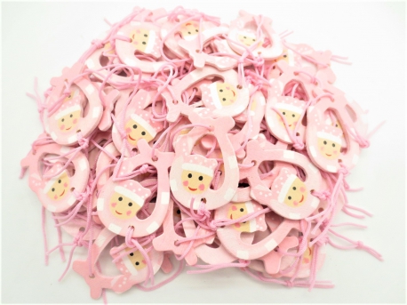 Lucky doll hanger pink (100 pieces)