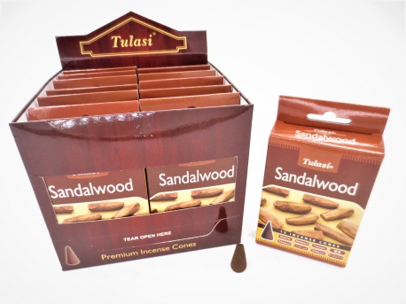 Tulasi Sandelwood Cones (brown box)