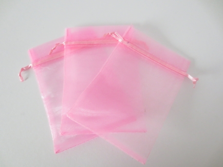 Organza Gift Bag 10 x 15cm pink