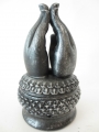 Meditation hands incense/conesburner silver