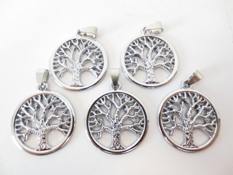 Tree of Life pendant set of 5 Silver 