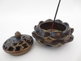 Lotus incense/conesburner brown/gold