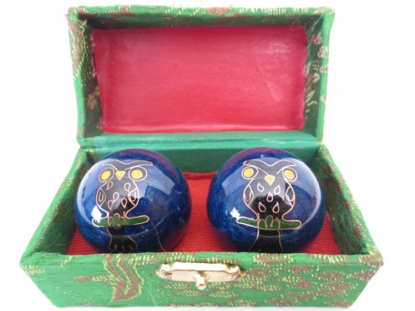 Massage balls blue with owl 4,5cm