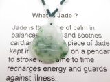 Wholesale - Jade Buddha necklace small green