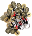 Lucky coins with Buddha key ring luxury (10 pieces)