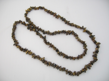 Thin Mineral necklace 90cm Tigereye