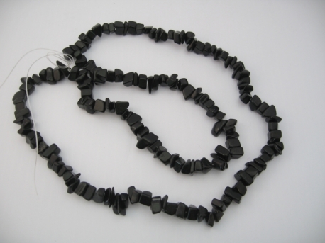Gem stone necklace 90cm Onyx