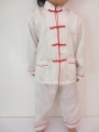 Kids kung fu suit white size 16