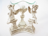 3 angels on pillar oilburner white