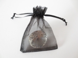 Organza gift bag blanco Black 7,5 x 10 cm