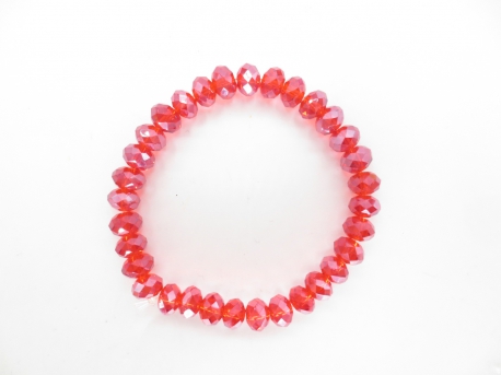 Crystal bracelet thin red