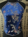 Chinese top with dragon (dark blue)