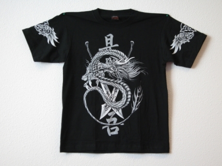 T-shirt Dragon with swords