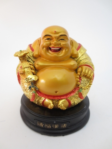 wholesale - Mi-Lo-Fo (Maitreya) gold sitting on black altar