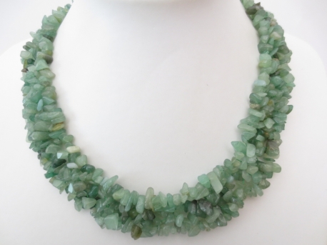Wide Mineral Necklace Jade
