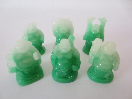 Wholesale - 3cm mini Buddha set Jade standing 6 pieces