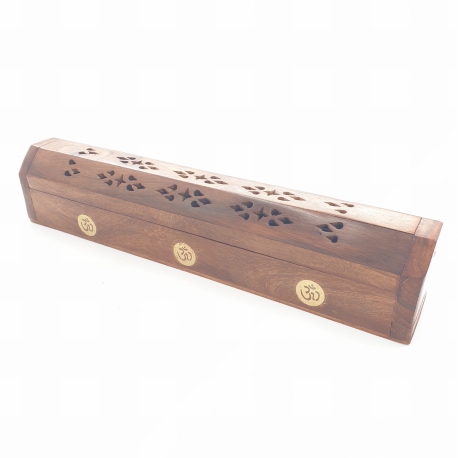 Incense box luxury wood OM (2 pieces)