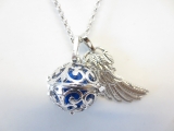 Angel Caller with dark blue chime ball