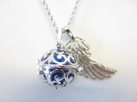 Angel Caller with dark blue chime ball