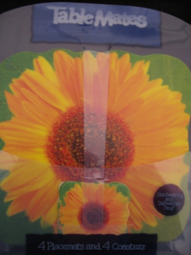 Placemats with cup holders Sunflower