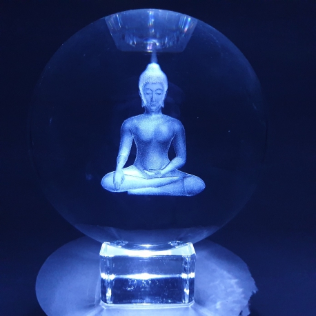Wholesale - Kristal laser bol Thai Buddha 10 cm