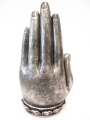 Incense holder silver Buddha with hand