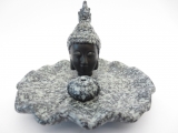 Thai Buddha incense holder grey