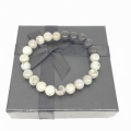 Wholesale - 8mm bracelet Labradorite with Lava stone and gift box