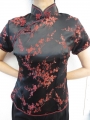 Shanghai blouse blossom black/red