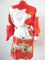 Japanese kimono short red