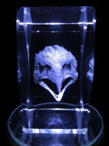 3D laserblok an eagle