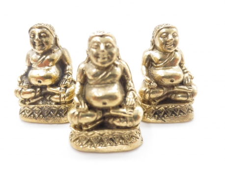 Wholesale - Bronze fat Buddha set of 3