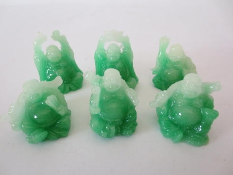 Wholesale - 3cm mini Buddha set Jade sitting 6 pieces