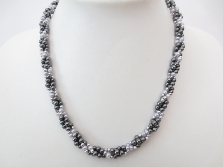 Silver beads neckalce