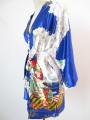 Japanese kimono short blue