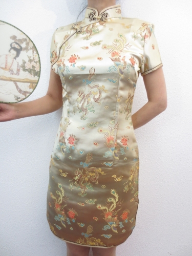 Short Dress Dragon / Phoenix gold size 36