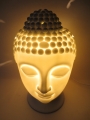White Buddha head oilburner/ light (Big)