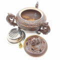 Wholesale - Luxury Resin Burner - Brown pot with 3 handles