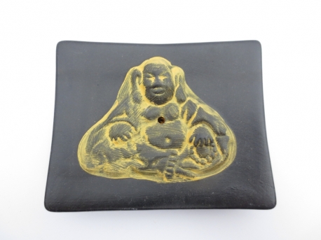 Incense holder Black happy Buddha (6)