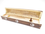 Incense Box Antique Wood Yin Yang (2 pcs) 